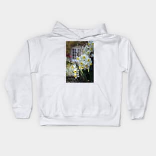 White Narcissus Kids Hoodie